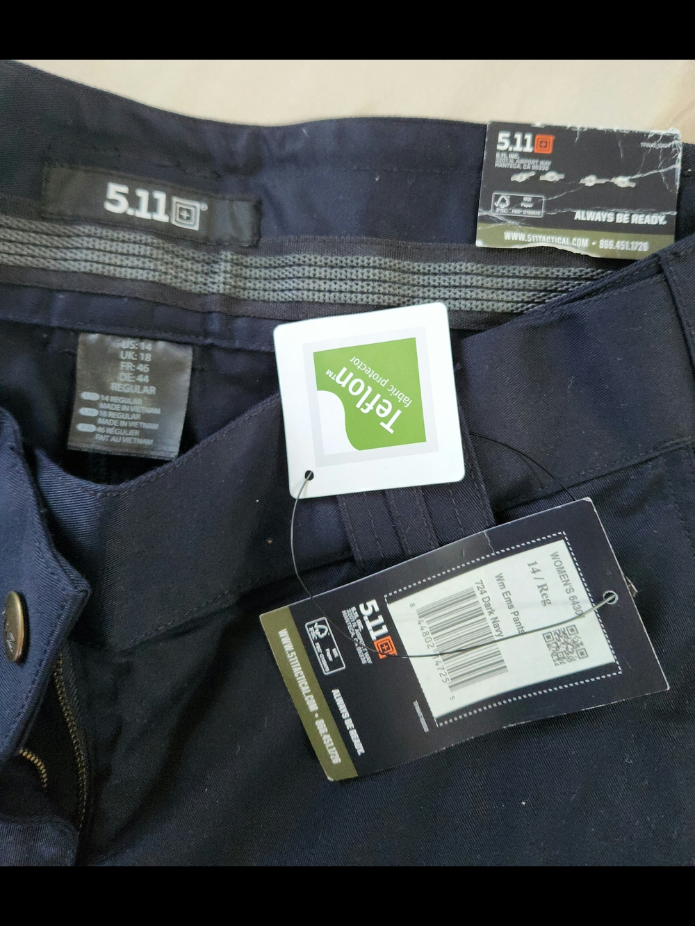 5.11 Tactical Navy Work Pants - Ems Womens Pants